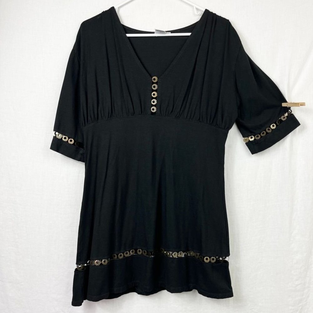 Beauty & The‎ Beach Hawaii Swim Coverup Dress Womens M Cutout Summer Pool Beach